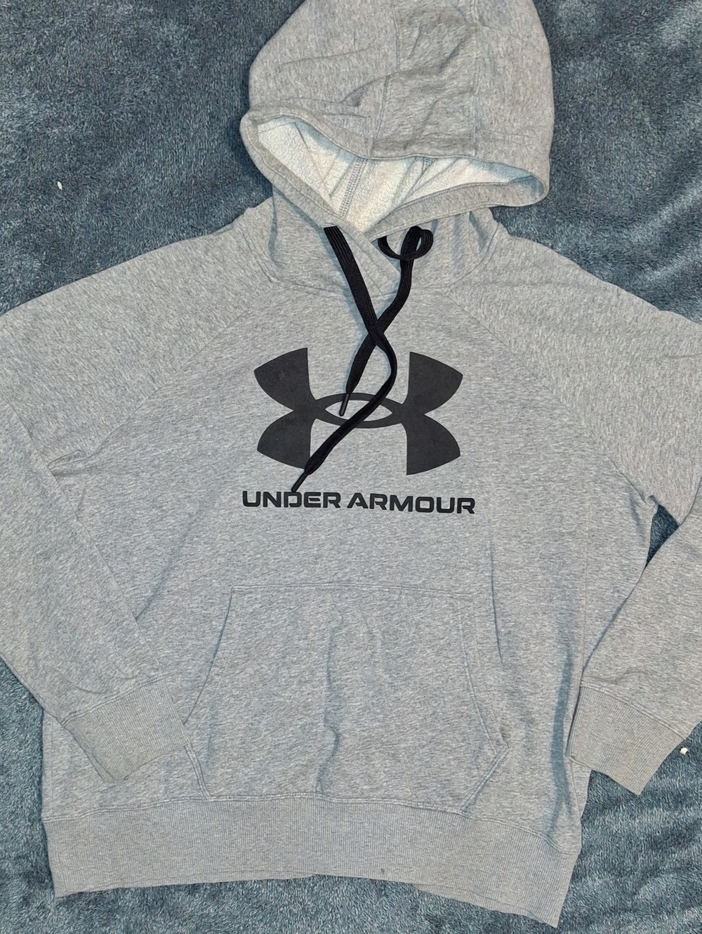 Under Armour Gray Hoodie with Black Logo